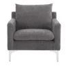 Moe's Home Collection Paris Armchair Anthracite Chairs