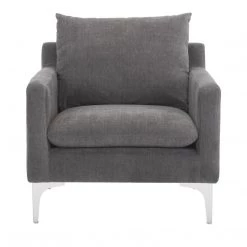 Moe's Home Collection Paris Armchair Anthracite Chairs