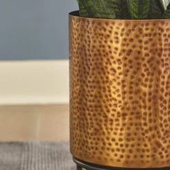 Ashley Furniture Table Decor Donisha - Antique Brass Finish - Planter Set (2/cn) 8 Ashley Furniture Table Decor Donisha - Antique Brass Finish - Planter Set (2/cn)