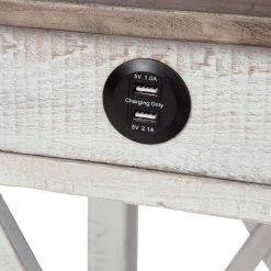 Ashley Furniture Adalane - White/gray - Accent Table Tables