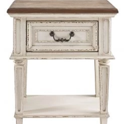 Ashley Furniture Nightstands Realyn - Chipped White - One Drawer Night Stand