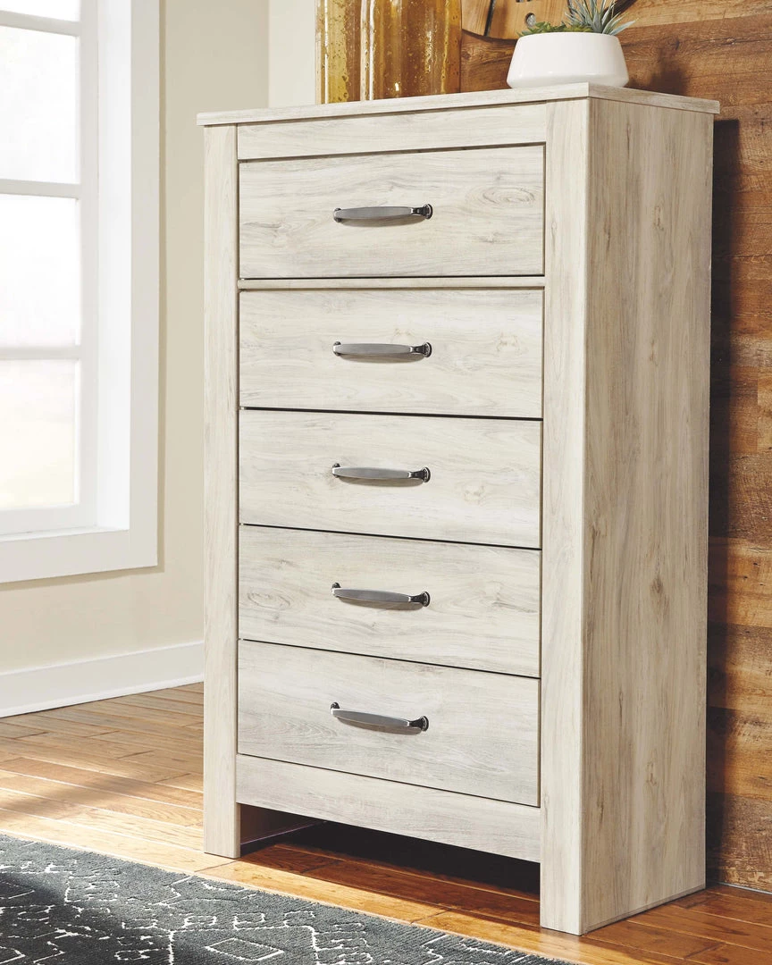 Ashley Furniture Bellaby - Whitewash - Five Drawer Chest Chests 10 Ashley Furniture Bellaby - Whitewash - Five Drawer Chest Chests