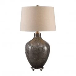 Uttermost Adria Transparent Gray Glass Lamp Accessories