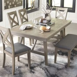 Ashley Furniture Aldwin - Dark Gray - Upholstered Bench