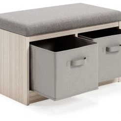 Ashley Furniture Blariden - Gray/natural - Storage Bench