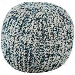 Ashley Furniture Latricia - Blue/white - Pouf