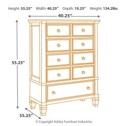 Ashley Furniture Prentice - White - Chest