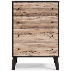 Ashley Furniture Piperton - Brown / Black - Four Drawer Chest Chests