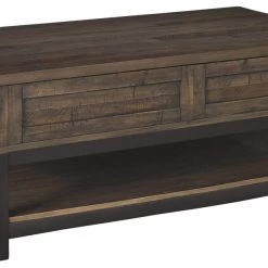 Ashley Furniture Johurst - Grayish Brown - Lift Top Cocktail Table
