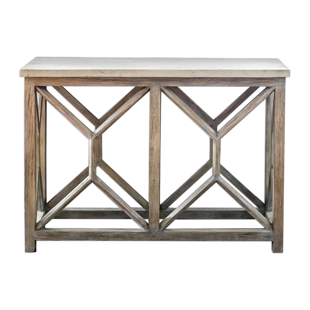 Uttermost Catali Ivory Stone Console Table 3 Uttermost Catali Ivory Stone Console Table