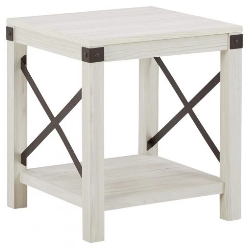 Ashley Furniture Tables Bayflynn - Whitewash - Square End Table