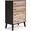 Ashley Furniture Piperton - Brown / Black - Four Drawer Chest Chests