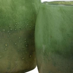 Uttermost Matcha Green Glass Vases, S/2 Table Decor
