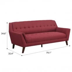 Emerald Home Binetti Sofa, Brick Red 15 Emerald Home Binetti Sofa, Brick Red