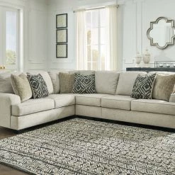 Benchcraft® Wellhaven - Linen - Left Arm Facing Sofa 3 Pc Sectional Sectionals