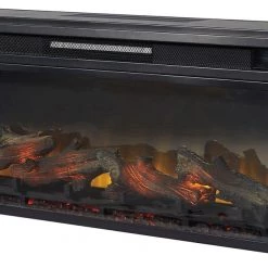 Ashley Furniture Entertainment - Black - Fireplace Insert - Rectangular
