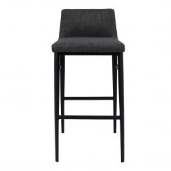 Moe's Home Collection Baron Barstool Charcoal