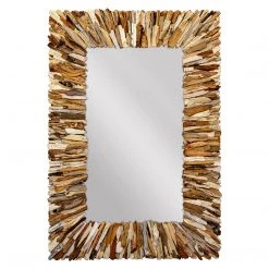 Uttermost Teak Branch Rectangular Mirror Accessories