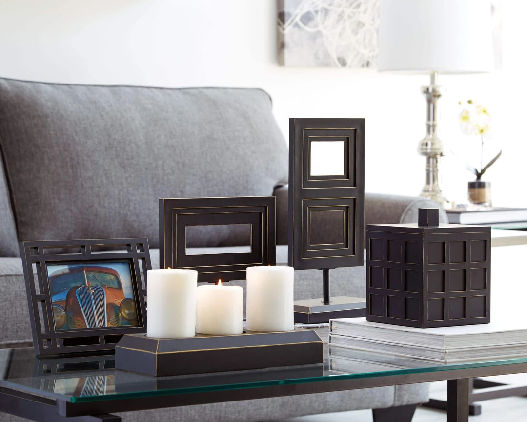 Ashley Furniture Deidra - Black - Accessory Set (5/cn) 5 Ashley Furniture Deidra - Black - Accessory Set (5/cn)