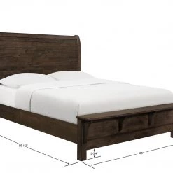 Emerald Home Ashton Hills Queen Bed, Brown