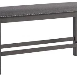 Ashley Furniture Myshanna - Dark Gray - Double Uph Bench (1/cn)