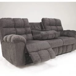 Ashley Furniture Acieona - Slate - Rec Sofa W/drop Down Table