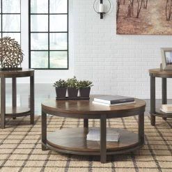 Ashley Furniture Roybeck - Light Brown/bronze - Occasional Table Set (3/cn)