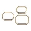 Accessories Uttermost Lindee Gold Wall Shelves S/3