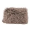 Moe's Home Collection Lamb Fur Pillow Rect. Grey