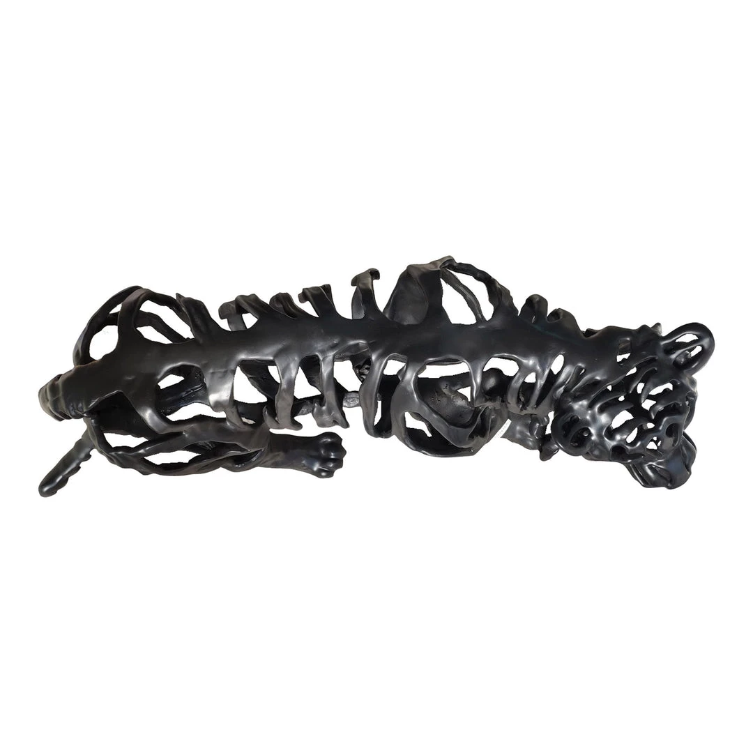 Moe's Home Collection Table Decor Tiger Stripes Statue Large Black 5 Moe's Home Collection Table Decor Tiger Stripes Statue Large Black