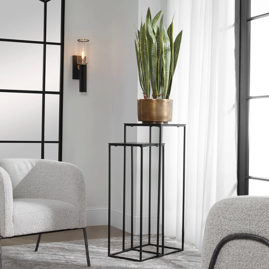 Uttermost Coreene Nesting Pedestal Tables, S/2 5 Uttermost Coreene Nesting Pedestal Tables, S/2