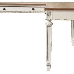 Ashley Furniture Realyn - White/brown - Home Office Desk Return