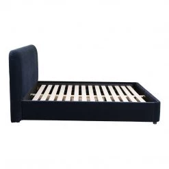 Moe's Home Collection Samara King Bed Blue Velvet