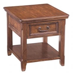 Ashley Furniture Woodboro - Dark Brown - Rectangular End Table Tables
