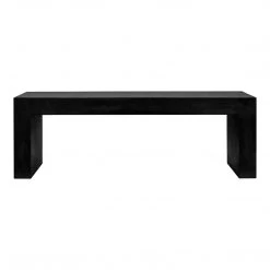 Moe's Home Collection Benches Lazarus Outdoor Bench Black