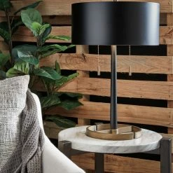 Ashley Furniture Amadell - Black/gold Finish - Metal Table Lamp (1/cn) Accessories 9 Ashley Furniture Amadell - Black/gold Finish - Metal Table Lamp (1/cn) Accessories