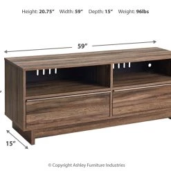 Ashley Furniture TV Stands Shallifer - Brown - Medium Tv Stand 15 Ashley Furniture TV Stands Shallifer - Brown - Medium Tv Stand