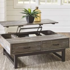 Ashley Furniture Tables Mondoro - Grayish Brown - Lift Top Cocktail Table