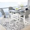 Signature Design By Ashley® Transville - Gray / White - 5 Pc. - Dining Set With Chairs Outdoor Sets