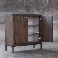 Uttermost Nadie Light Walnut Console Cabinet Cabinets