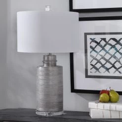 Accessories Uttermost Anitra Metallic Silver Table Lamp