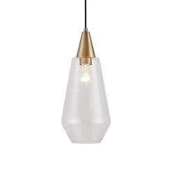 Uttermost Eichler Antique Brass 1 Light Mini Pendant