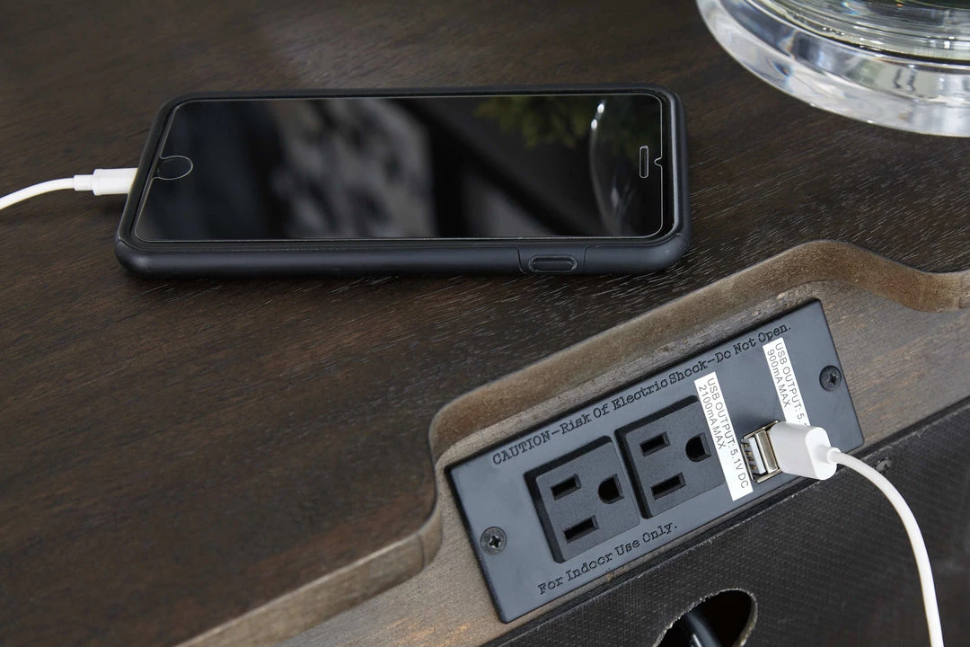 Ashley Furniture Hyndell - Brown Dark - Two Drawer Night Stand 7 Ashley Furniture Hyndell - Brown Dark - Two Drawer Night Stand