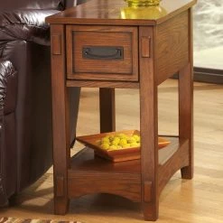 Ashley Furniture Breegin - Brown - Chair Side End Table - Medium Tables