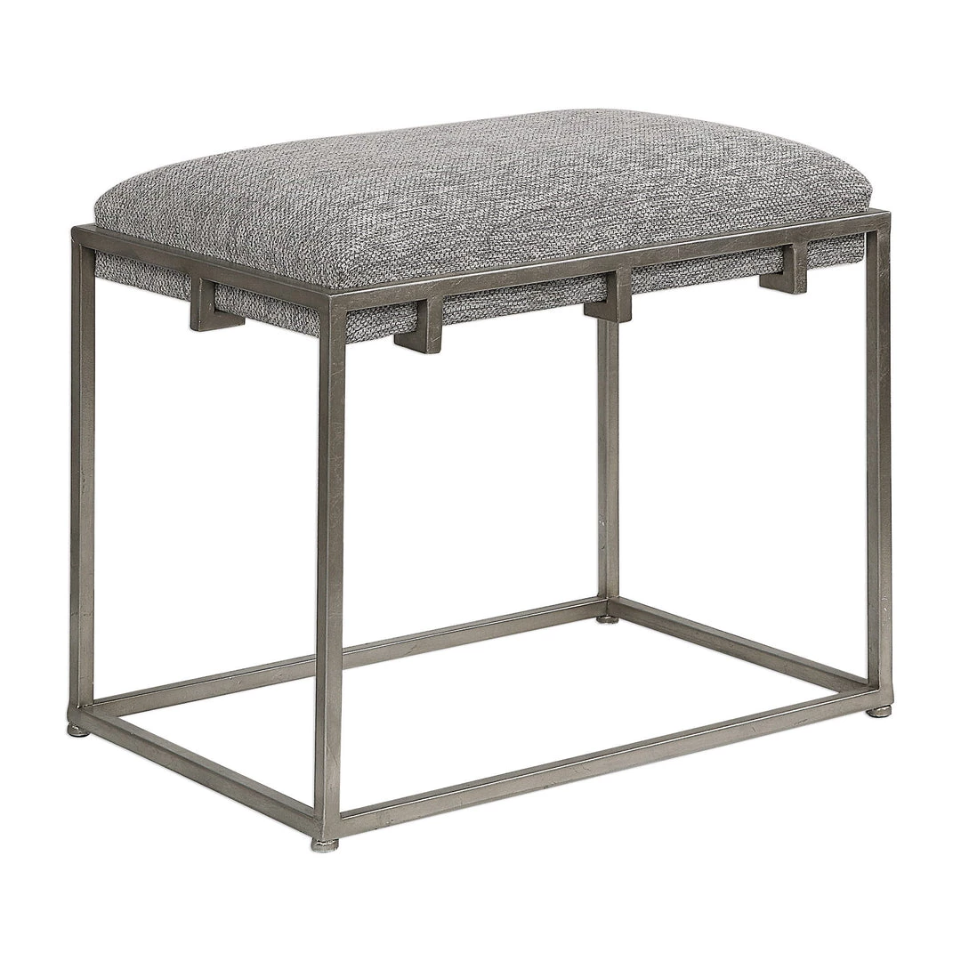 Uttermost Edie Silver Small Bench 3 Uttermost Edie Silver Small Bench