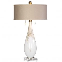 Accessories Uttermost Cardoni White Glass Table Lamp 14 Accessories Uttermost Cardoni White Glass Table Lamp