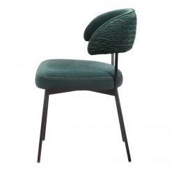 Moe's Home Collection Dolce Dining Chair Green Velvet-m2 Chairs