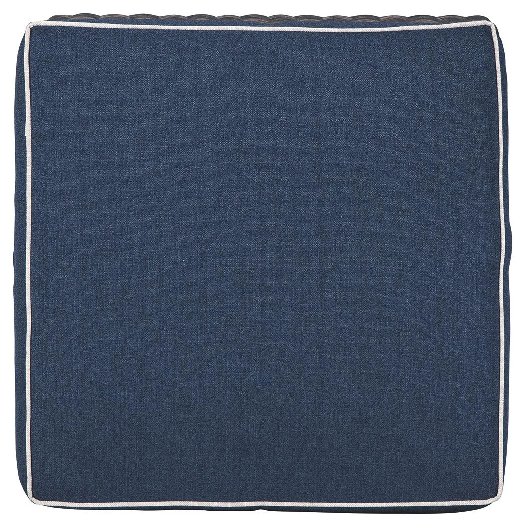 Ashley Furniture Ottomans Grasson - Brown/blue - Ottoman With Cushion 5 Ashley Furniture Ottomans Grasson - Brown/blue - Ottoman With Cushion