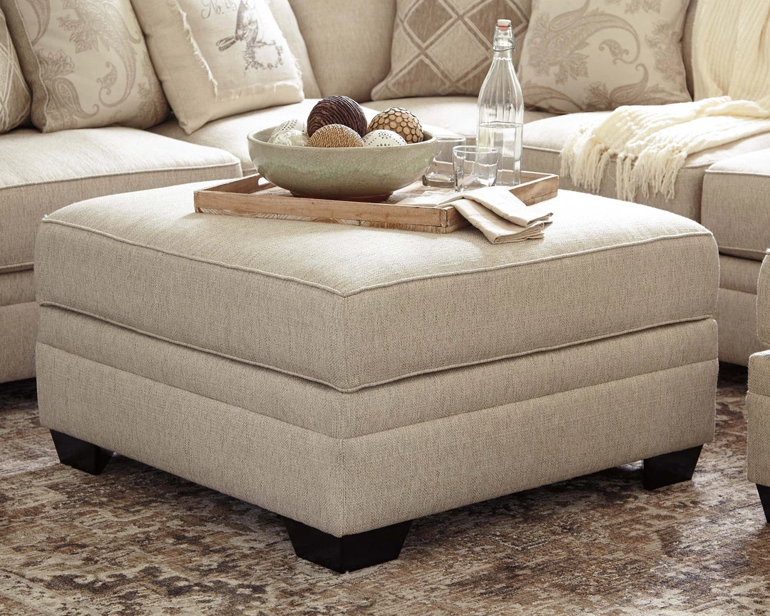 Ashley Furniture Luxora - Bisque - Ottoman With Storage 8 Ashley Furniture Luxora - Bisque - Ottoman With Storage
