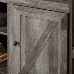 Ashley Furniture Wynnlow - Crossbuck - LG TV Stand W/Fireplace Option